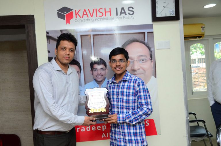 Pradeep Singh with Director of KavishIAS