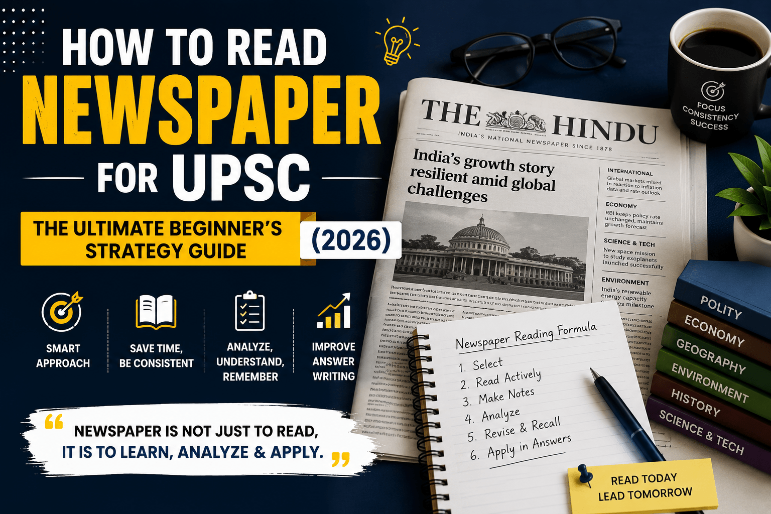 How to Read Newspaper for UPSC: The Ultimate Beginner’s Strategy Guide (2026)