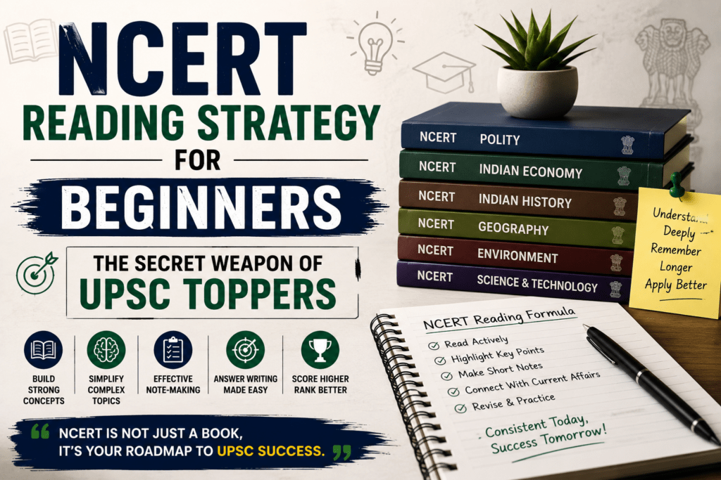 NCERT Reading Strategy for Beginners: The Secret Weapon of UPSC Toppers